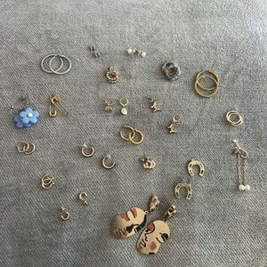 Handful of earrings